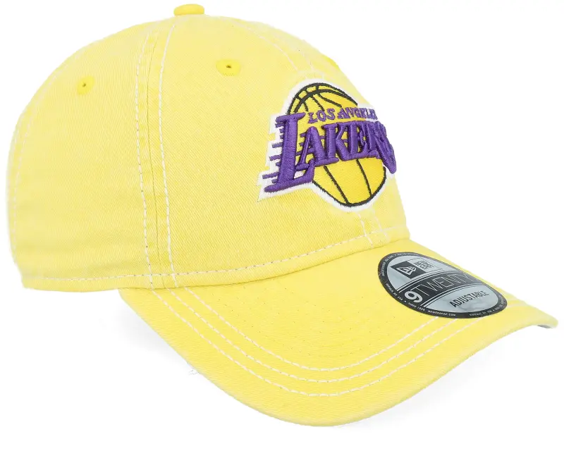 New Era Los Angeles Lakers Washed Contrast 9TWENTY Yellow Dad Cap online