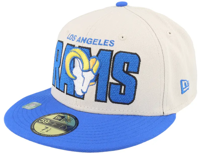 New Era Los Angeles Rams NFL 23 Draft 59FIFTY Stone/Blue Fitted online