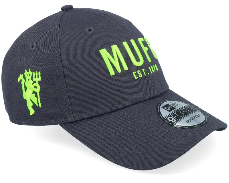New Era Manchester United Seasonal 9FORTY Dark Grey/Neon Green Adjustable online