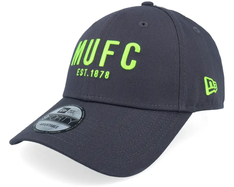 New Era Manchester United Seasonal 9FORTY Dark Grey/Neon Green Adjustable online
