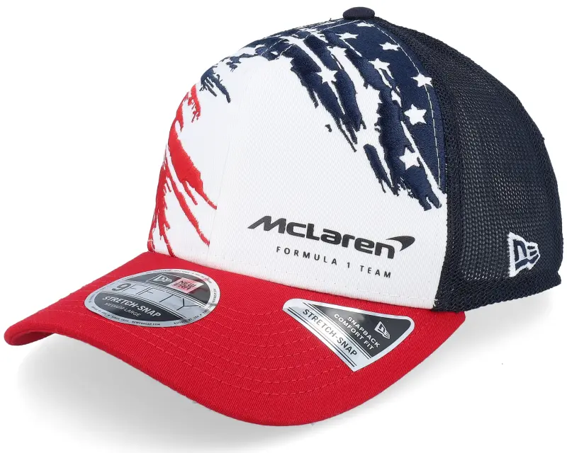 New Era McLaren F1 24 Austin Team 9FIFTY Stretch Snap White/Black Trucker online