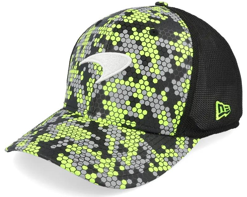 New Era McLaren F1 24 Singapore 9FIFTY Stretch-Snap Neon Yellow/Black Trucker online