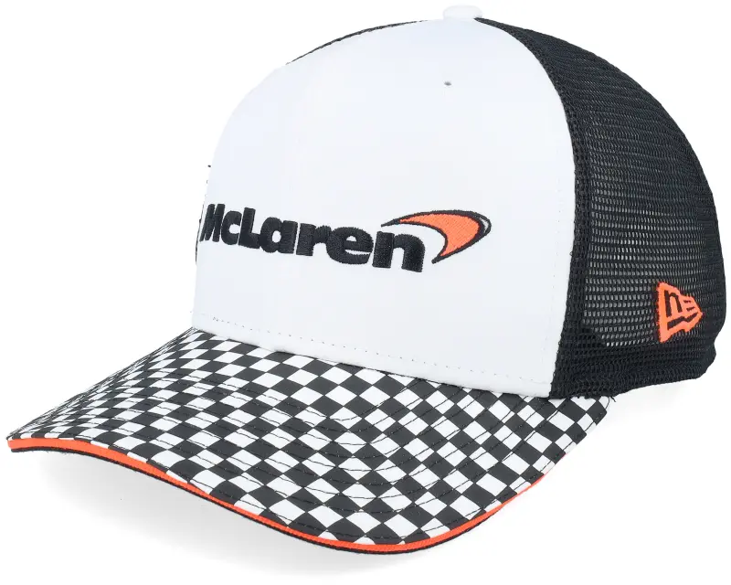 New Era McLaren F1 25 Checkered Visor 9FIFTY White/Black Trucker online