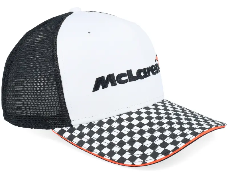 New Era McLaren F1 25 Checkered Visor 9FIFTY White/Black Trucker online