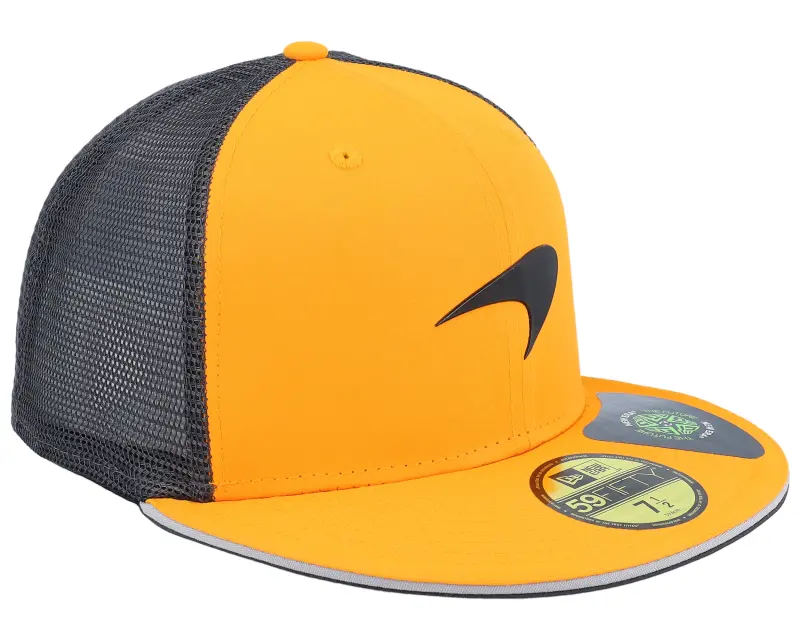 New Era McLaren F1 25 Team 59FIFTY Papaya Orange/Grey Trucker Fitted online