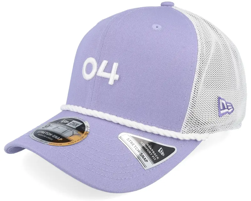 New Era McLaren F1 Norris Rope 9FIFTY Stretch-snap Lilac/White Trucker online