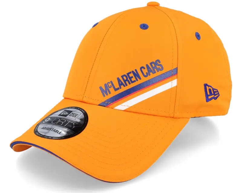 New Era McLaren Triple Crown Stripe 9FORTY Papaya Orange Adjustable online
