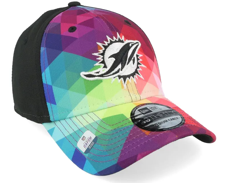 New Era Miami Dolphins 39THIRTY NFL Crucial Catch 23 Multi/Black Flexfit online