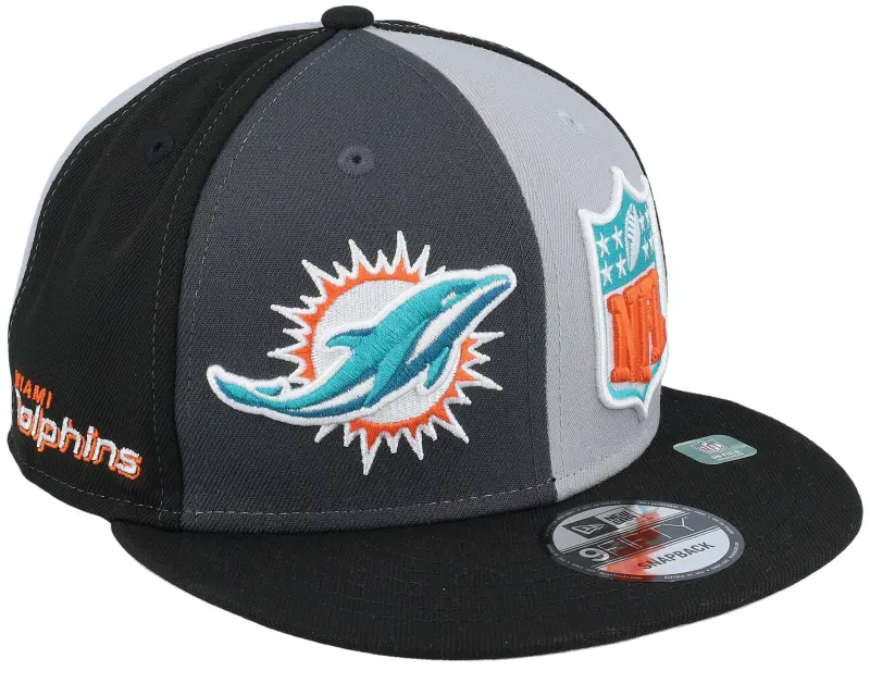 New Era Miami Dolphins 9FIFTY NFL Sideline 23 Gray/Charcoal/Black Snapback online