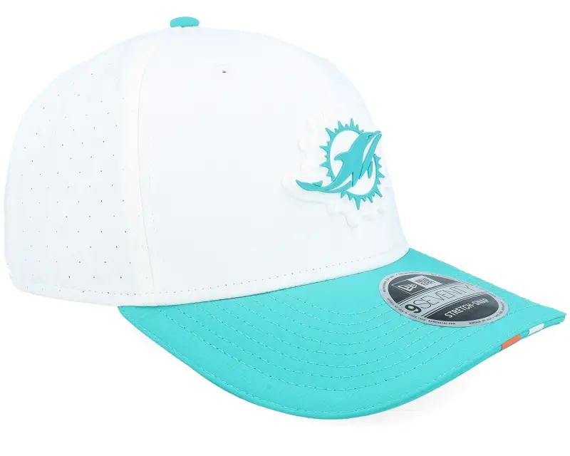 New Era Miami Dolphins NFL 25 Training 9SEVENTY White/Teal Adjustable online