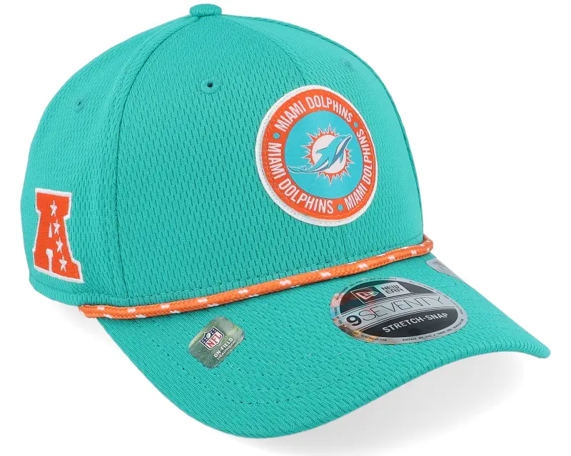 New Era Miami Dolphins Nfl24 Sideline 9SEVENTY Teal Adjustable online