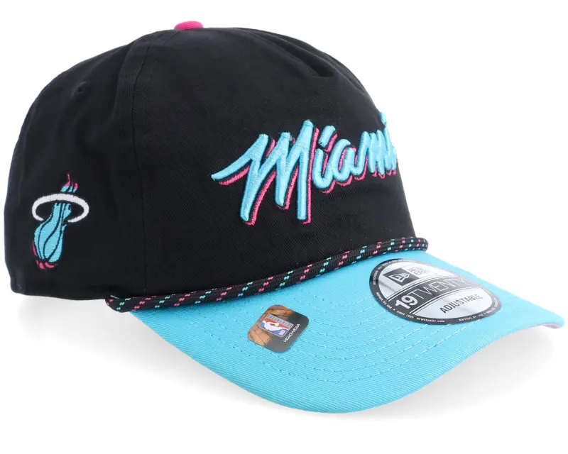 New Era Miami Heat NBA 9TWENTY Black/Blue A-Frame Adjustable online