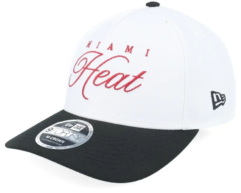 New Era Miami Heat NBA Draft 9FORTY M-Crown White/Black A-Frame Adjustable online