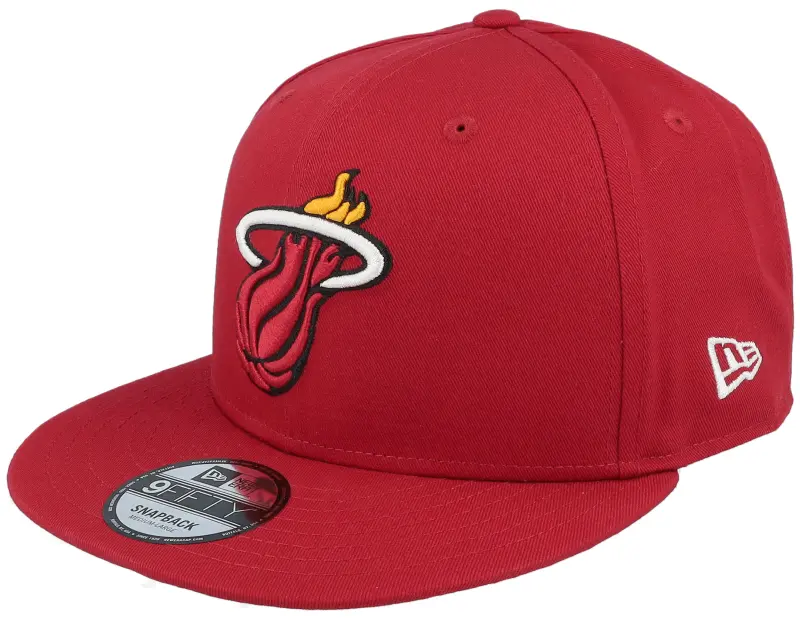 New Era Miami Heat NBA Rear Logo 9FIFTY Red Snapback online