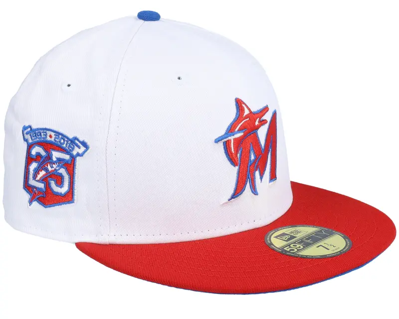 New Era Miami Marlins 59FIFTY White/Red Fitted online