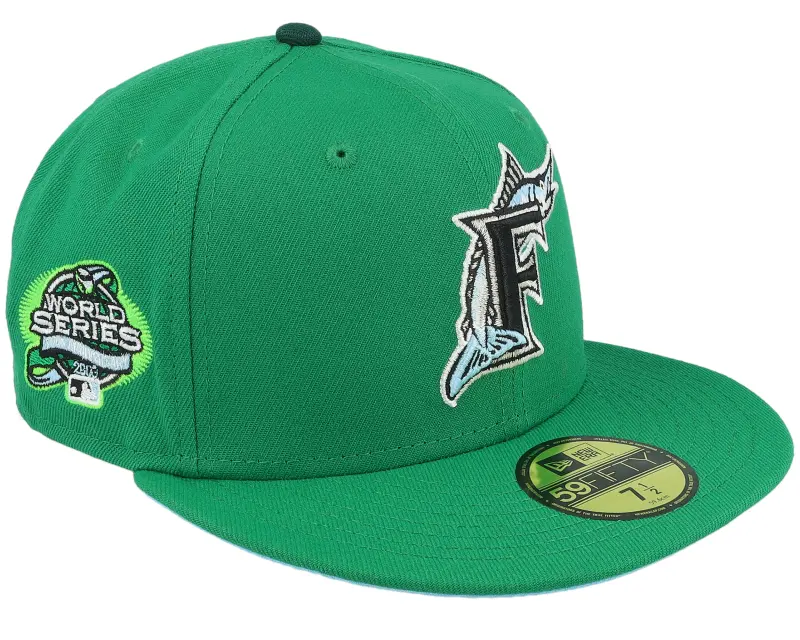 New Era Miami Marlins Graphene 59FIFTY World Series 03 Green/Blue Fitted online
