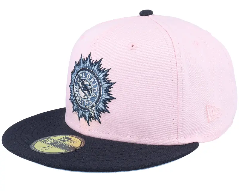 New Era Miami Marlins Indigo Milkshake 59FIFTY 97 World Series Pink/Navy Fitted online