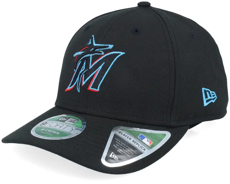 New Era Miami Marlins MLB PR 9FORTY M-Crown Black Adjustable online