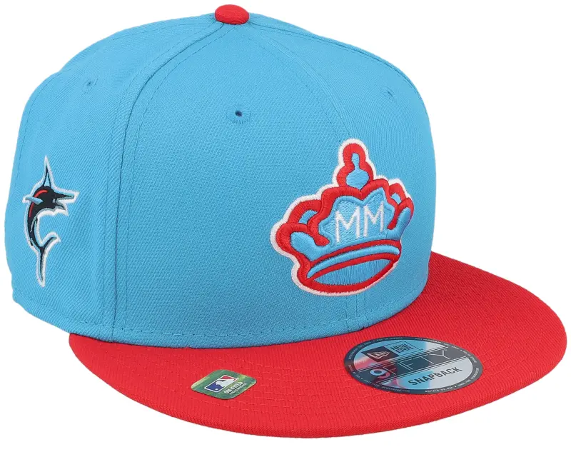 New Era Miami Marlins MLB21 City Connect Off 9FIFTY Blue/Red Snapback online