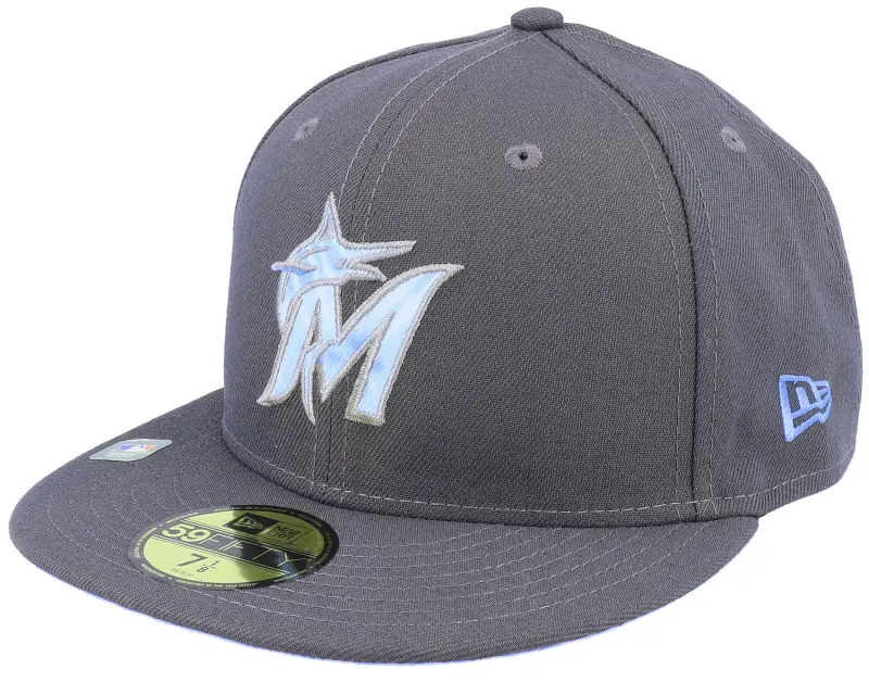New Era Miami Marlins MLB22 Fathers Day 59FIFTY Charcoal Fitted online