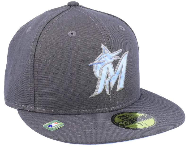 New Era Miami Marlins MLB22 Fathers Day 59FIFTY Charcoal Fitted online