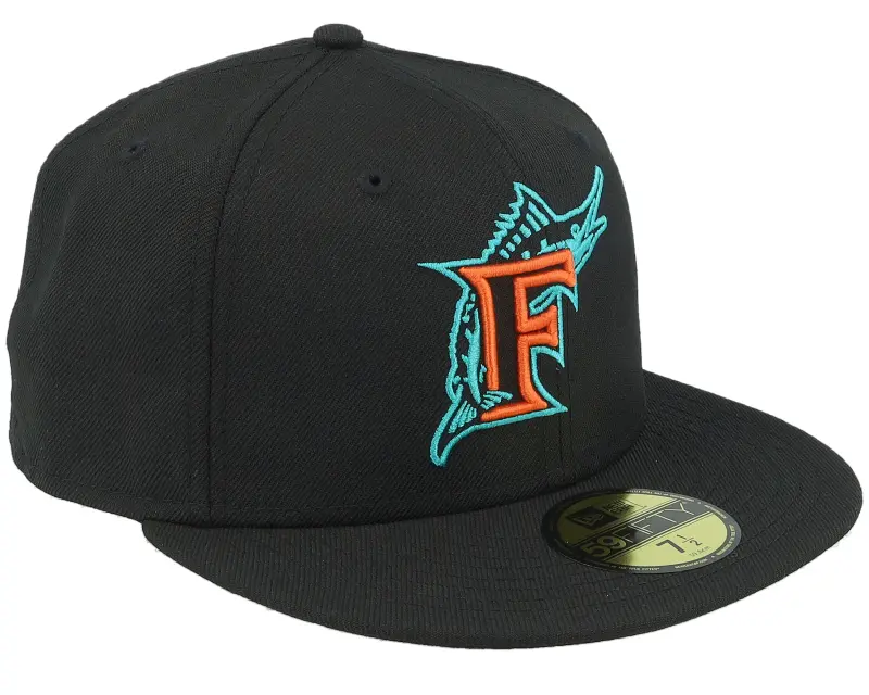 New Era Miami Marlins Porcelain Pack 59FIFTY Black Fitted online