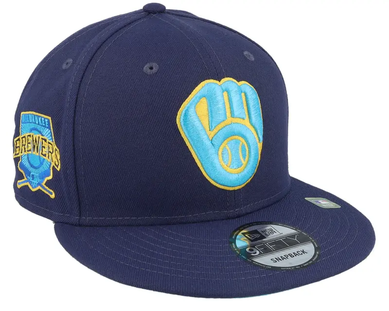 New Era Milwaukee Brewers 9FIFTY Fathers Day 23 Navy Snapback online