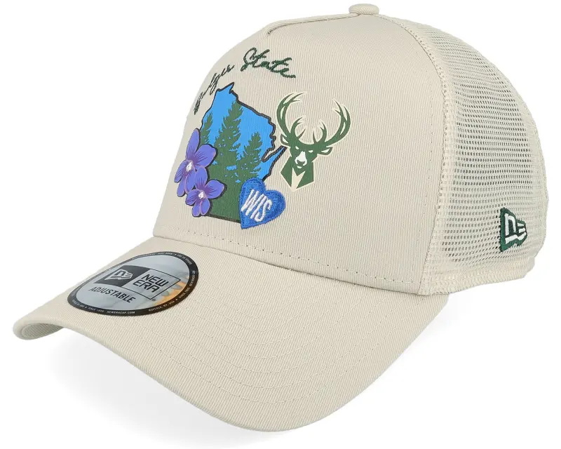 New Era Milwaukee Bucks NBA Stone Trucker online