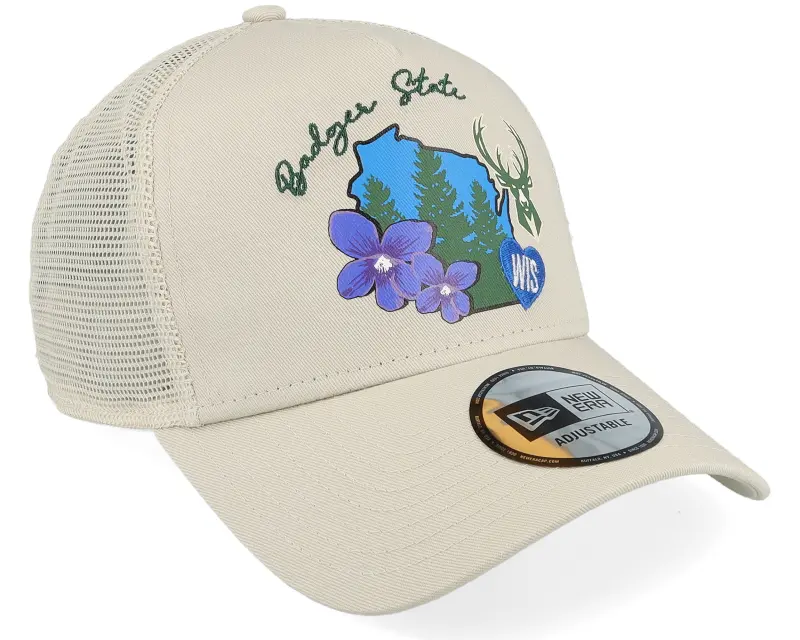 New Era Milwaukee Bucks NBA Stone Trucker online