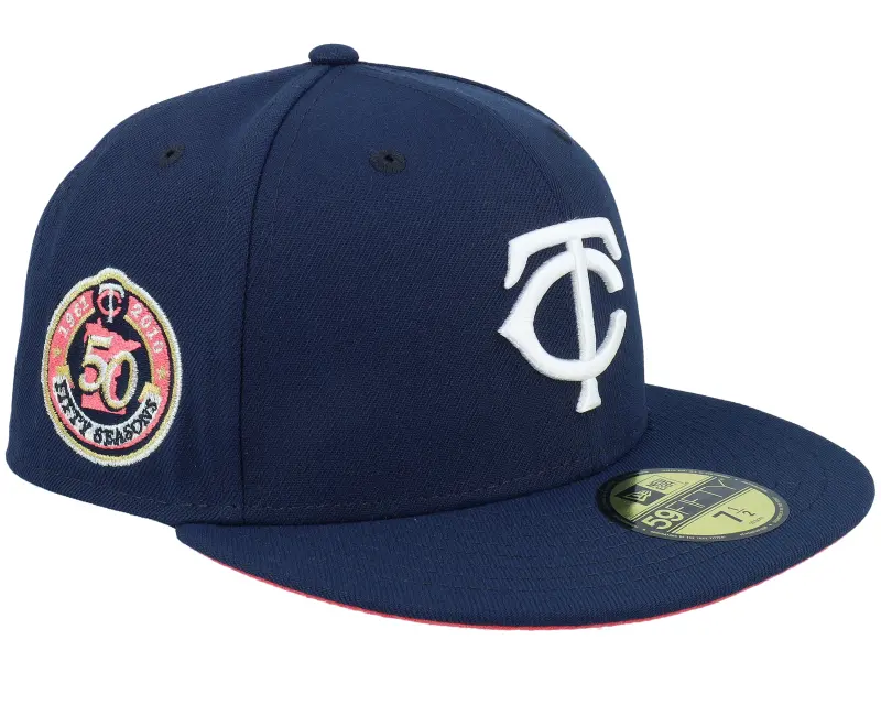 New Era Minnesota Twins Dark Rose 59FIFTY 50 Seasons Ocean Blue Fitted online