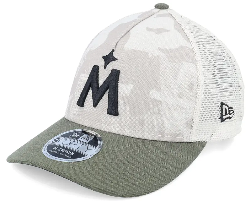 New Era Minnesota Twins MLB Armed Forces Day 9FORTY Stone/Olive A-frame Trucker online