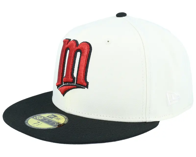 New Era Minnesota Twins Two Tone Paradise 59FIFTY 40th Anniversary Chrome/Black Fitted online