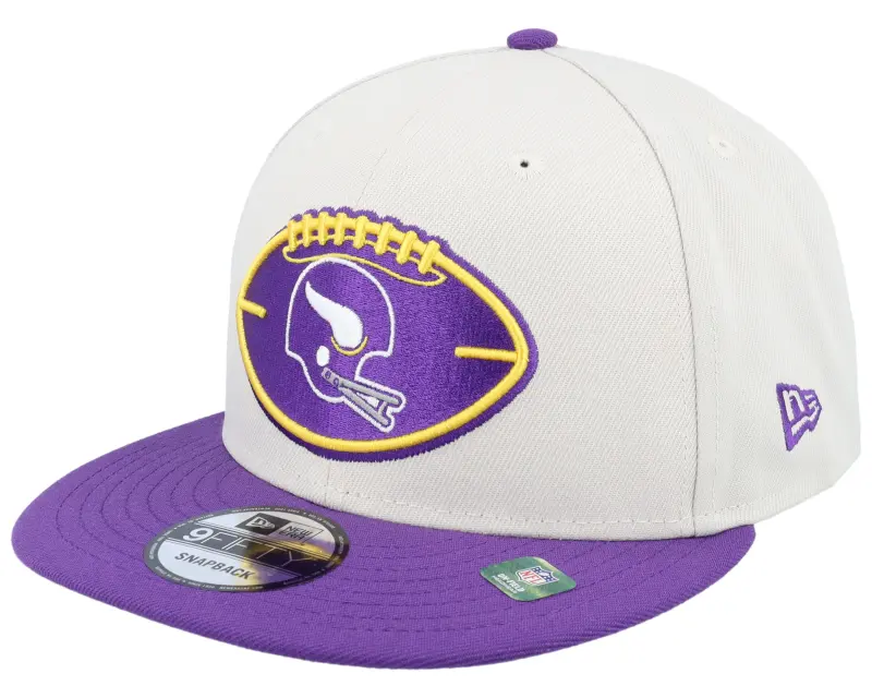 New Era Minnesota Vikings Nfl24 Sideline His 9FIFTY Stone/Purple Snapback online