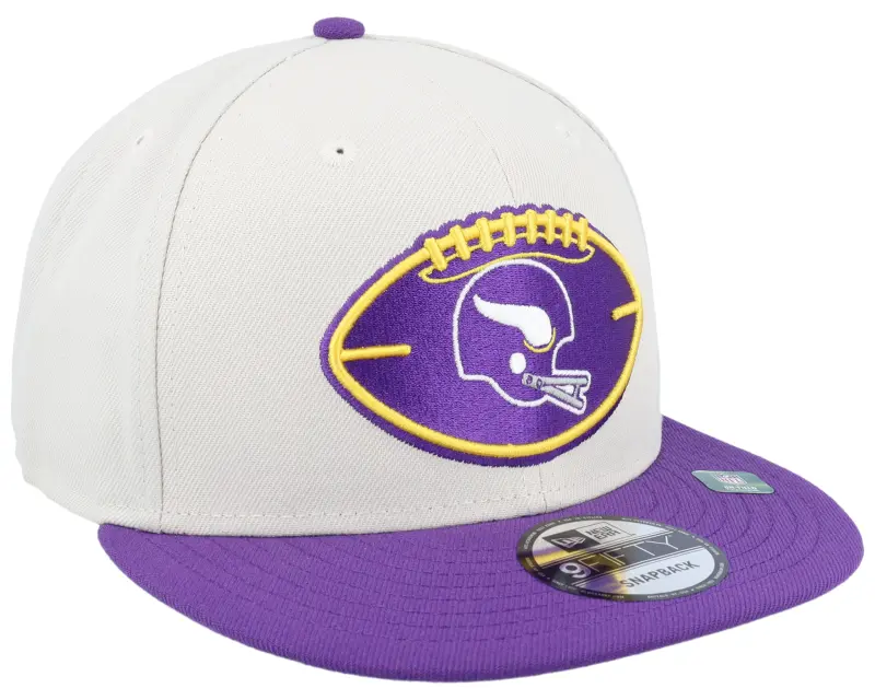 New Era Minnesota Vikings Nfl24 Sideline His 9FIFTY Stone/Purple Snapback online