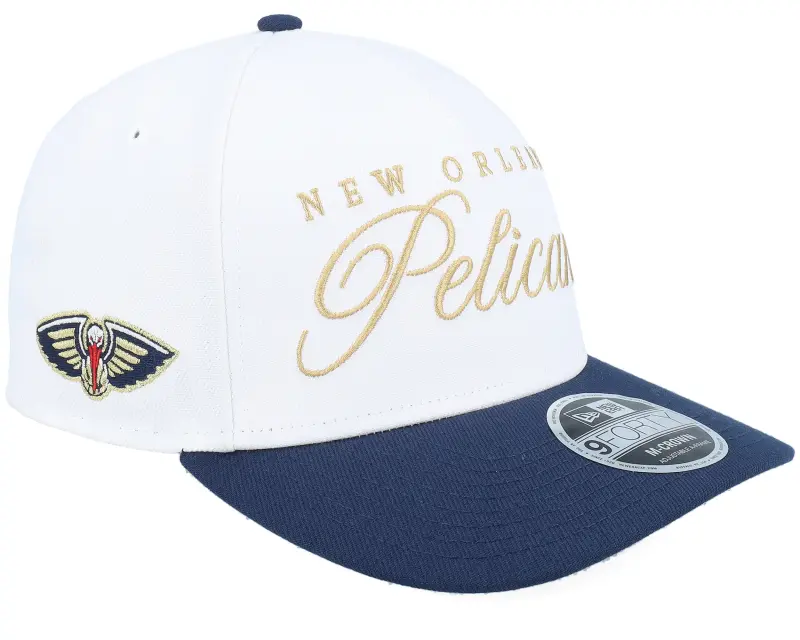 New Era New Orleans Pelicans NBA Draft 9FORTY M-Crown White/Navy A-Frame Adjustable online