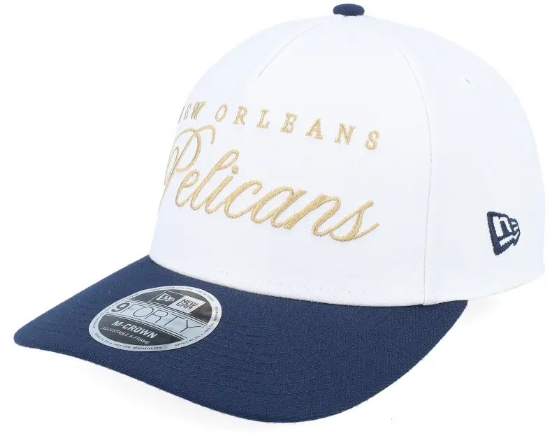 New Era New Orleans Pelicans NBA Draft 9FORTY M-Crown White/Navy A-Frame Adjustable online