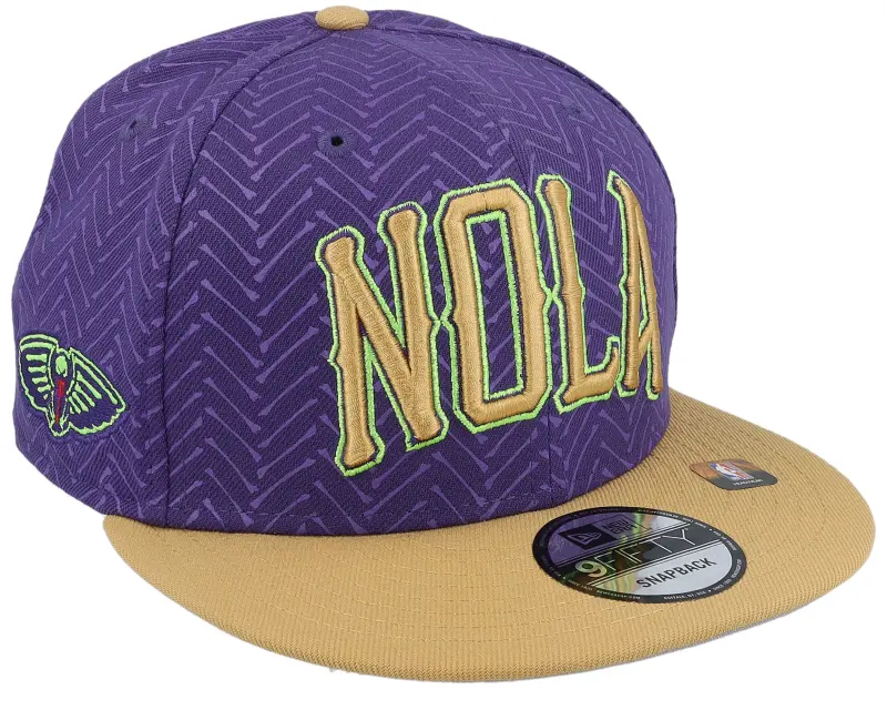 New Era New Orleans Pelicans NBA24 City Edition 9FIFTY Purple/Tan Snapback online