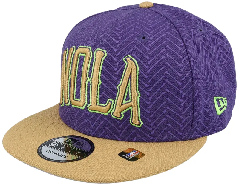 New Era New Orleans Pelicans NBA24 City Edition 9FIFTY Purple/Tan Snapback online