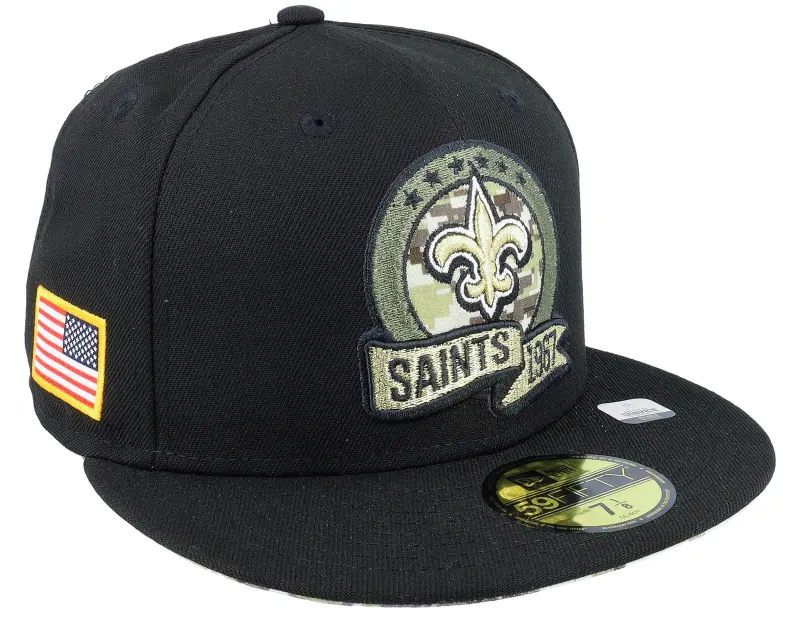 New Era New Orleans Saints M 59FIFTY NFL Salute To Service 22 Black/Camo Fitted online