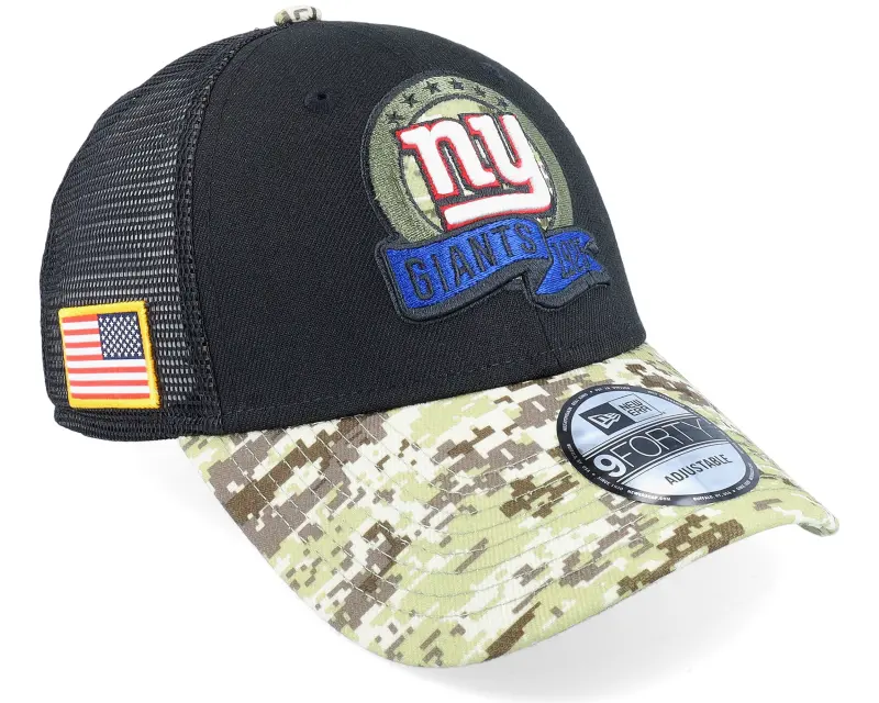 New Era New York Giants M 9FORTY NFL Salute To Service 22 Black/Camo Trucker online