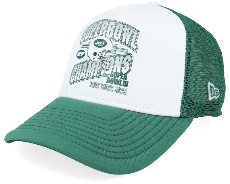 New Era New York Jets Super Bowl Green/White A-frame Trucker online