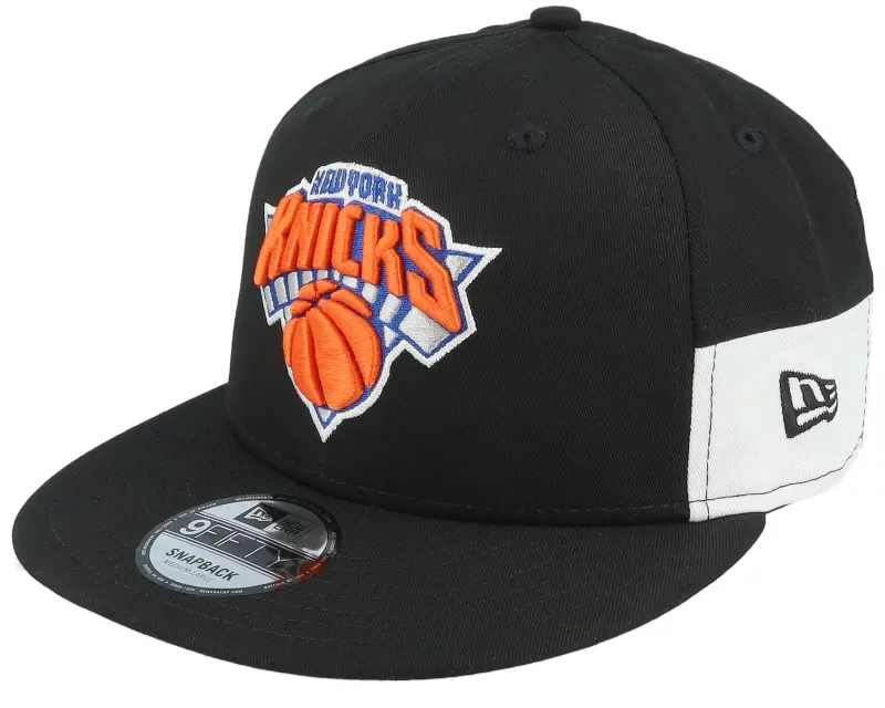 New Era New York Knicks Multi Patch 9FIFTY Black/Royal Snapback online