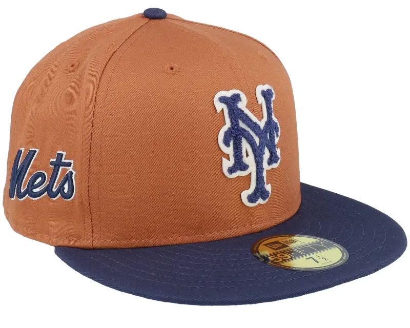 New Era New York Mets Boucle 59FIFTY Burnt/Navy Fitted online