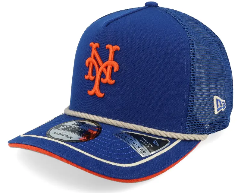 New Era New York Mets Vintage Team Rope 9FIFTY Royal/Orange A-frame Trucker online