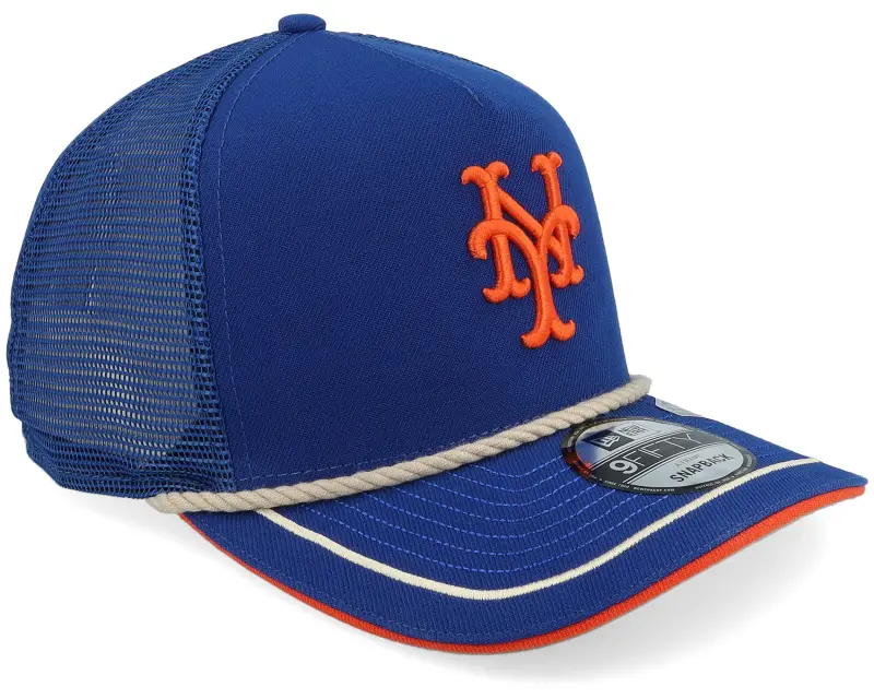 New Era New York Mets Vintage Team Rope 9FIFTY Royal/Orange A-frame Trucker online