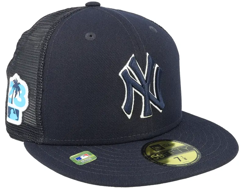New Era New York Yankees 59FIFTY MLB Spring Training 23 Navy Mesh Fitted online