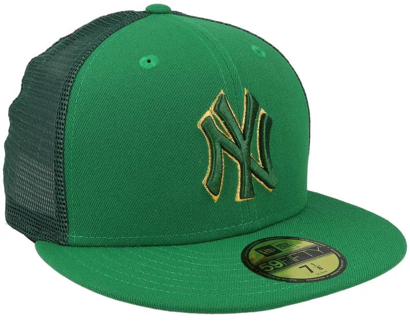 New Era New York Yankees 59FIFTY MLB St Patricks Day 23 Green Mesh Fitted online