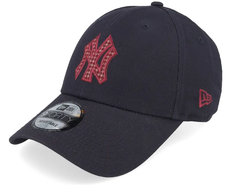 New Era New York Yankees Check Infill 9FORTY Navy/Cardinal Adjustable online