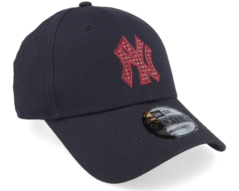New Era New York Yankees Check Infill 9FORTY Navy/Cardinal Adjustable online