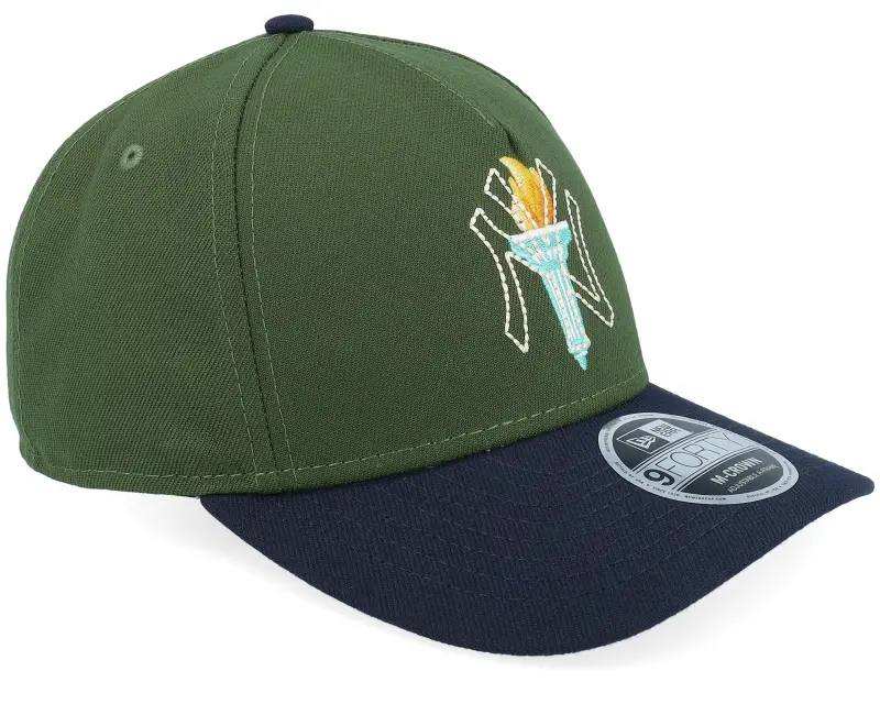 New Era New York Yankees City Feature M-Crown Green/Navy A-frame Adjustable online